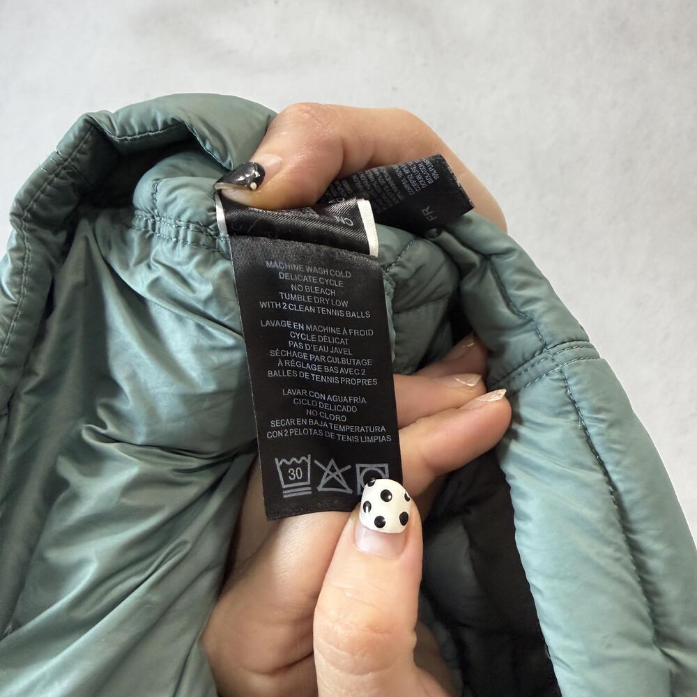 Kuhl Coat Womens XL Green Hooded Down Puffer Quilted Long Parka Lightweight - Picture 10 of 13